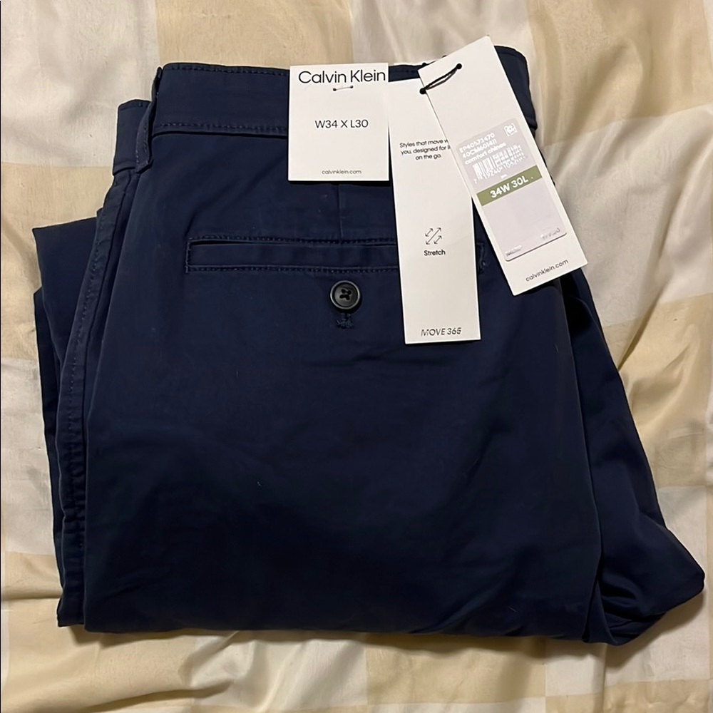 Calvin Klein Men's Navy Pants